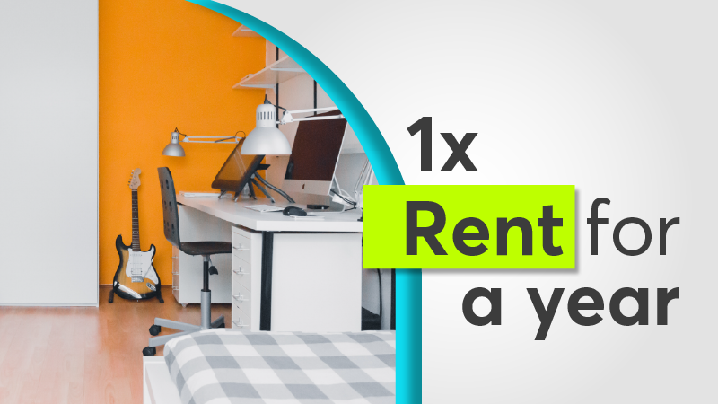 Your Rent for 1 Year!