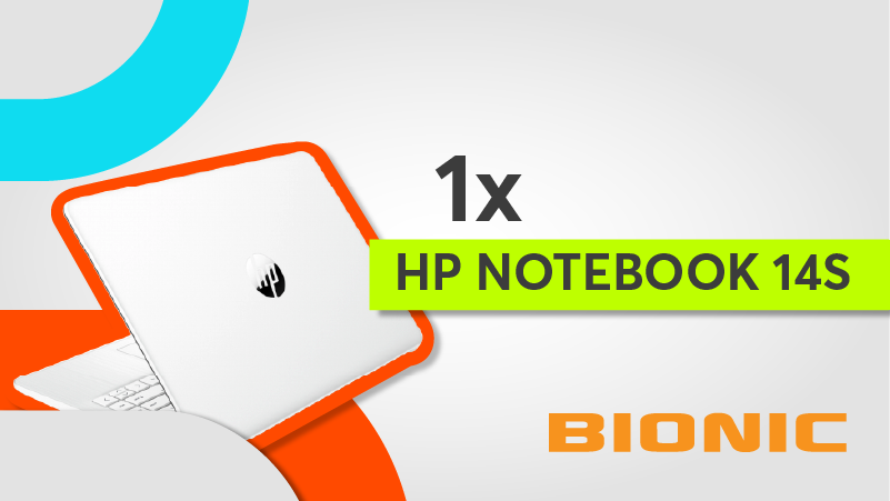Τhe HP Notebook 14S Laptop, sponsored by Bionic